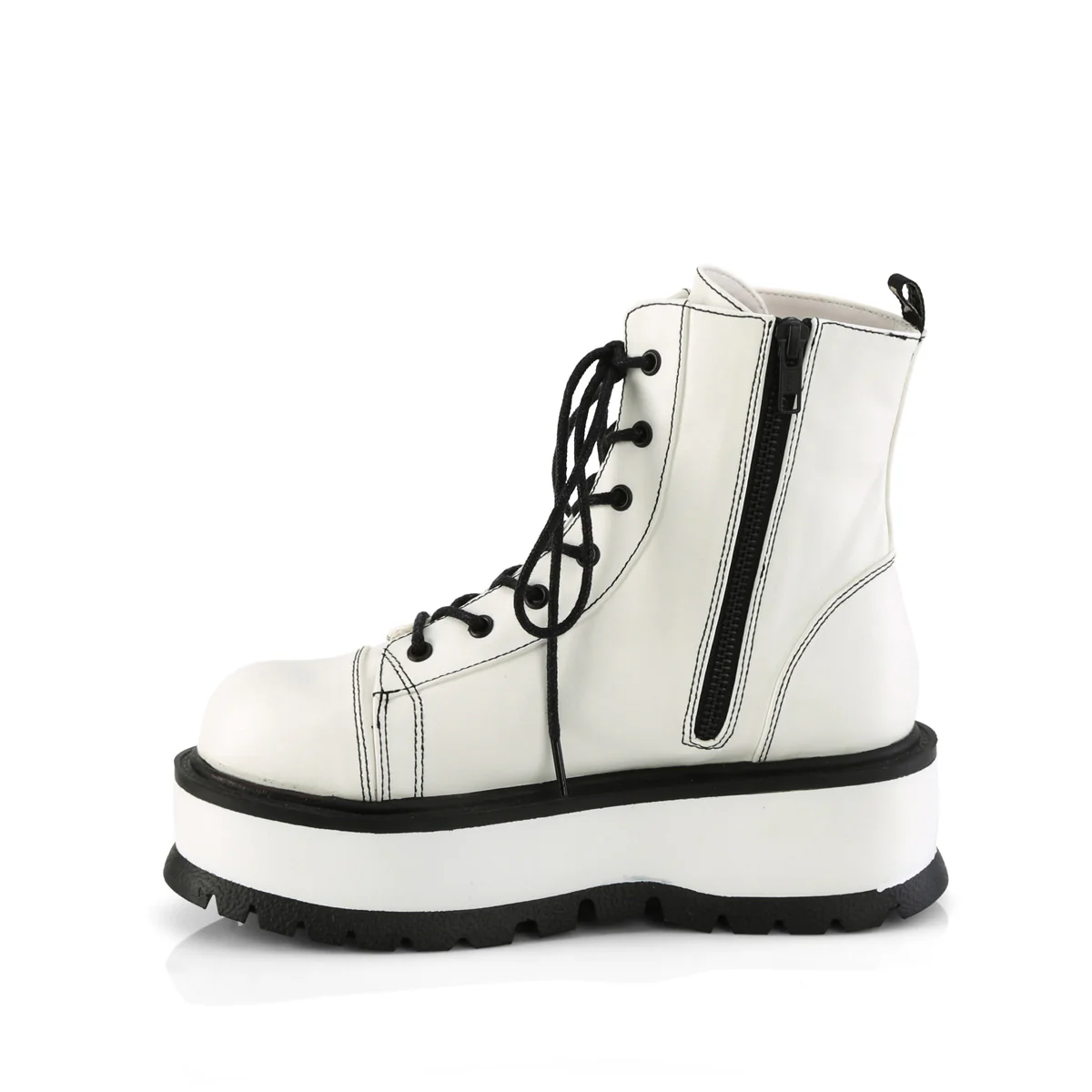 SLACKER-55 White Vegan Leather - Image 3