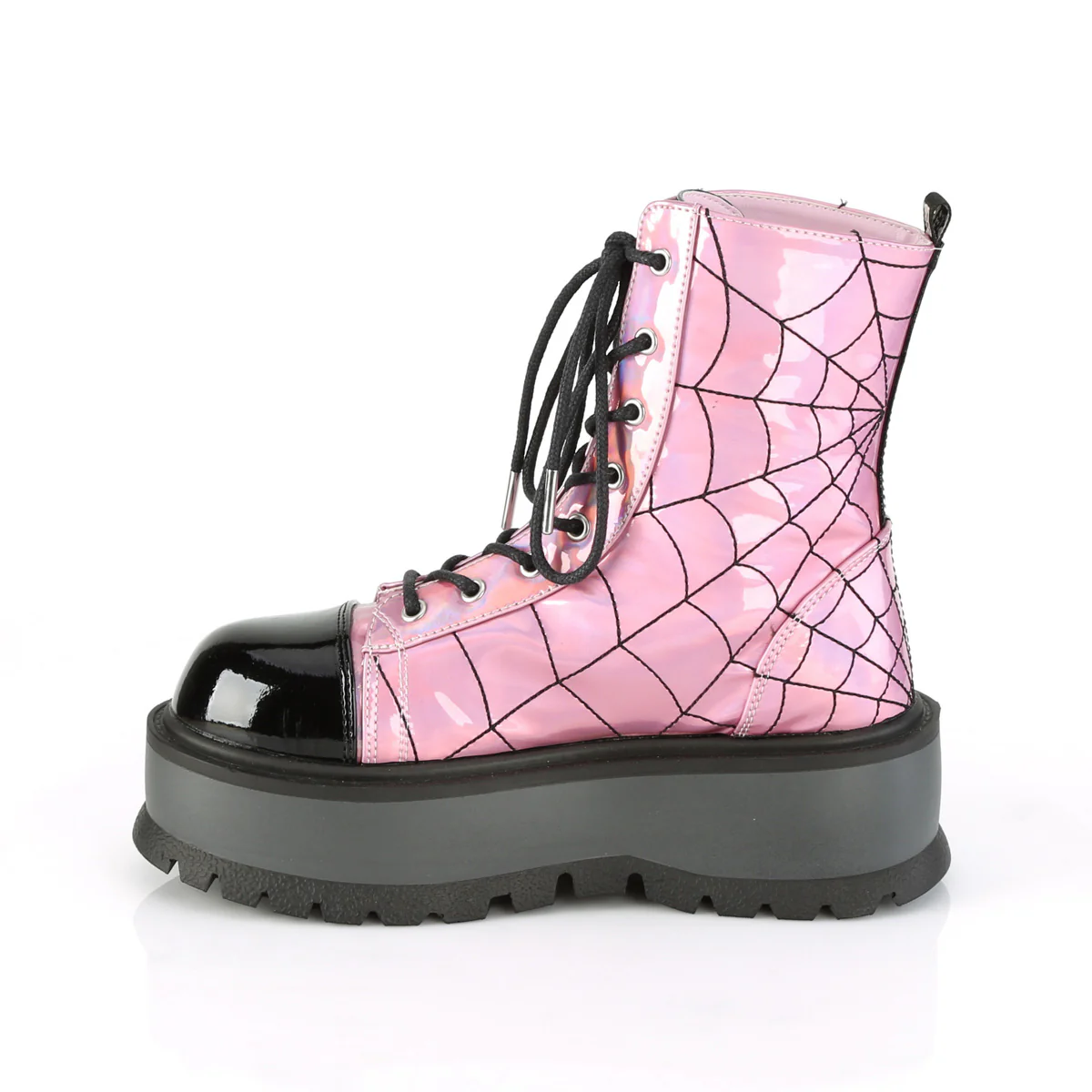 SLACKER-88 Pink Hologram-Black Patent - Image 3
