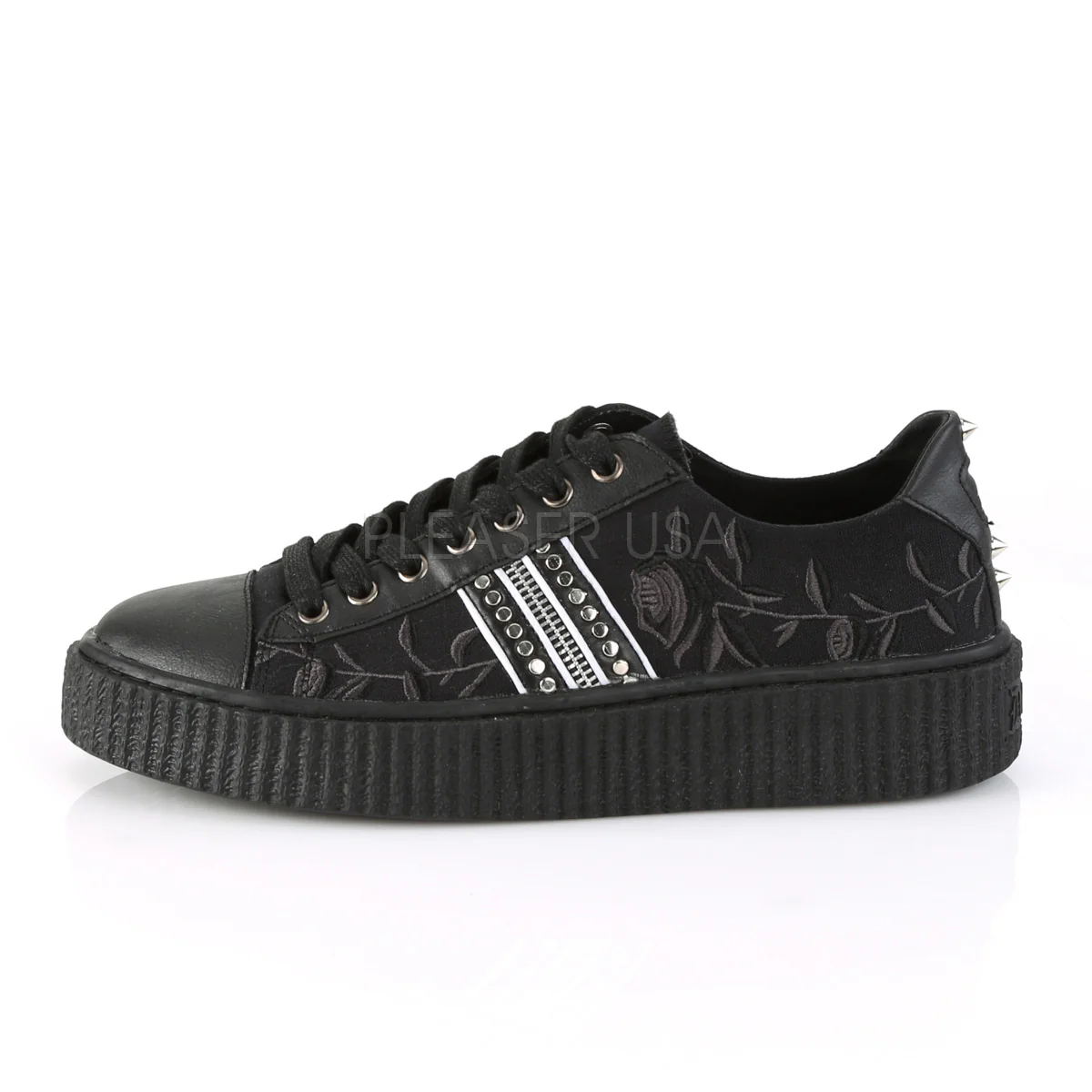 SNEEKER-106  Black Canvas-Black Pu - Image 3