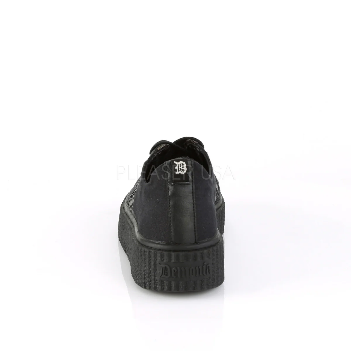 SNEEKER-107 Black Canvas-Black Pu - Image 4