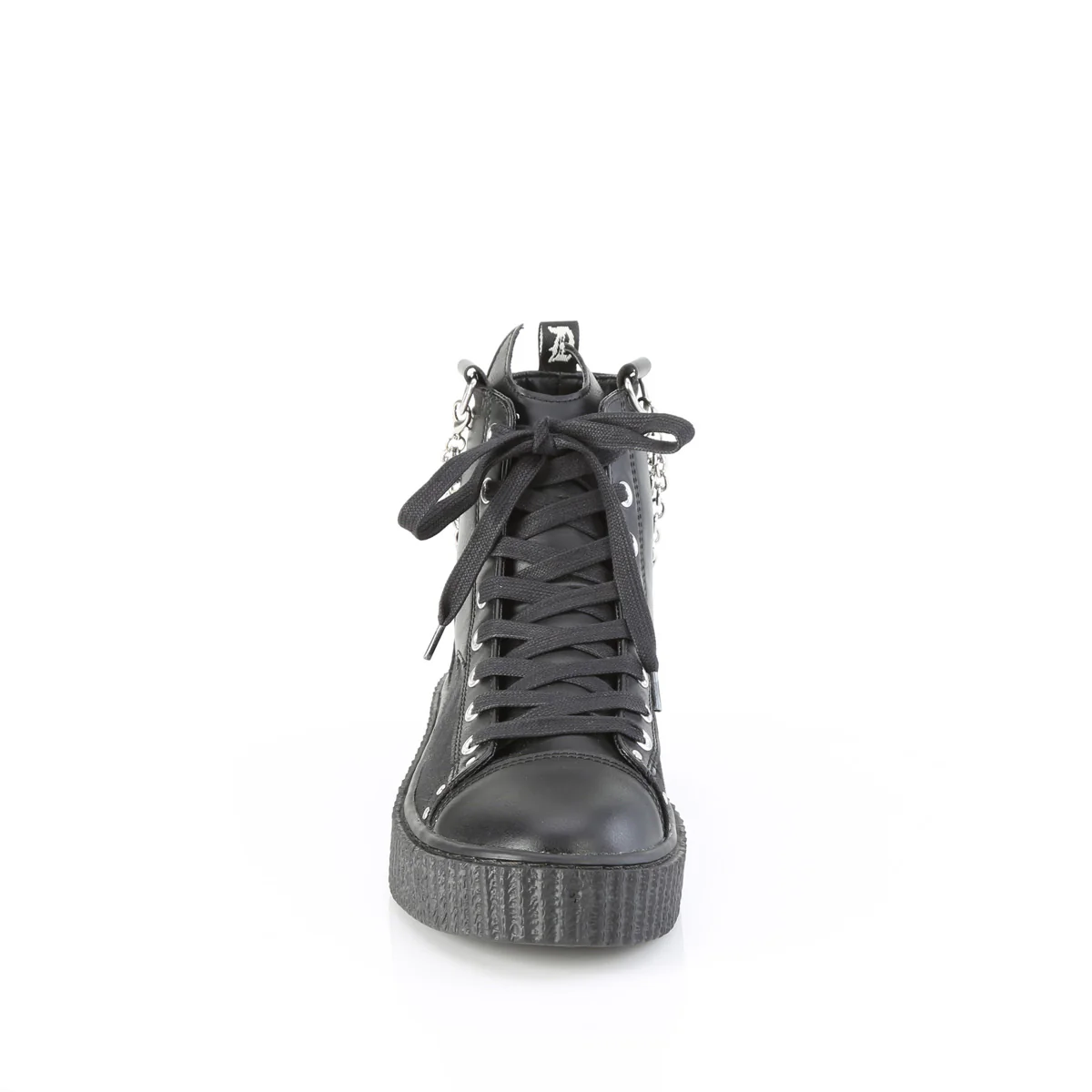 SNEEKER-230  Black Canvas-Vegan Leather - Image 2