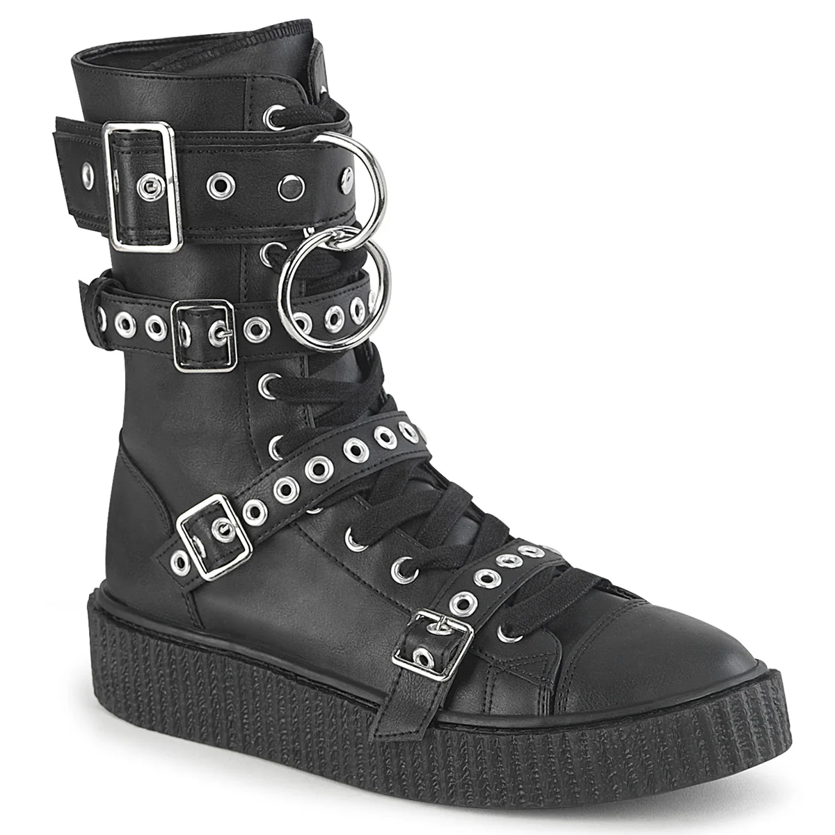 SNEEKER-320 Black Vegan Leather
