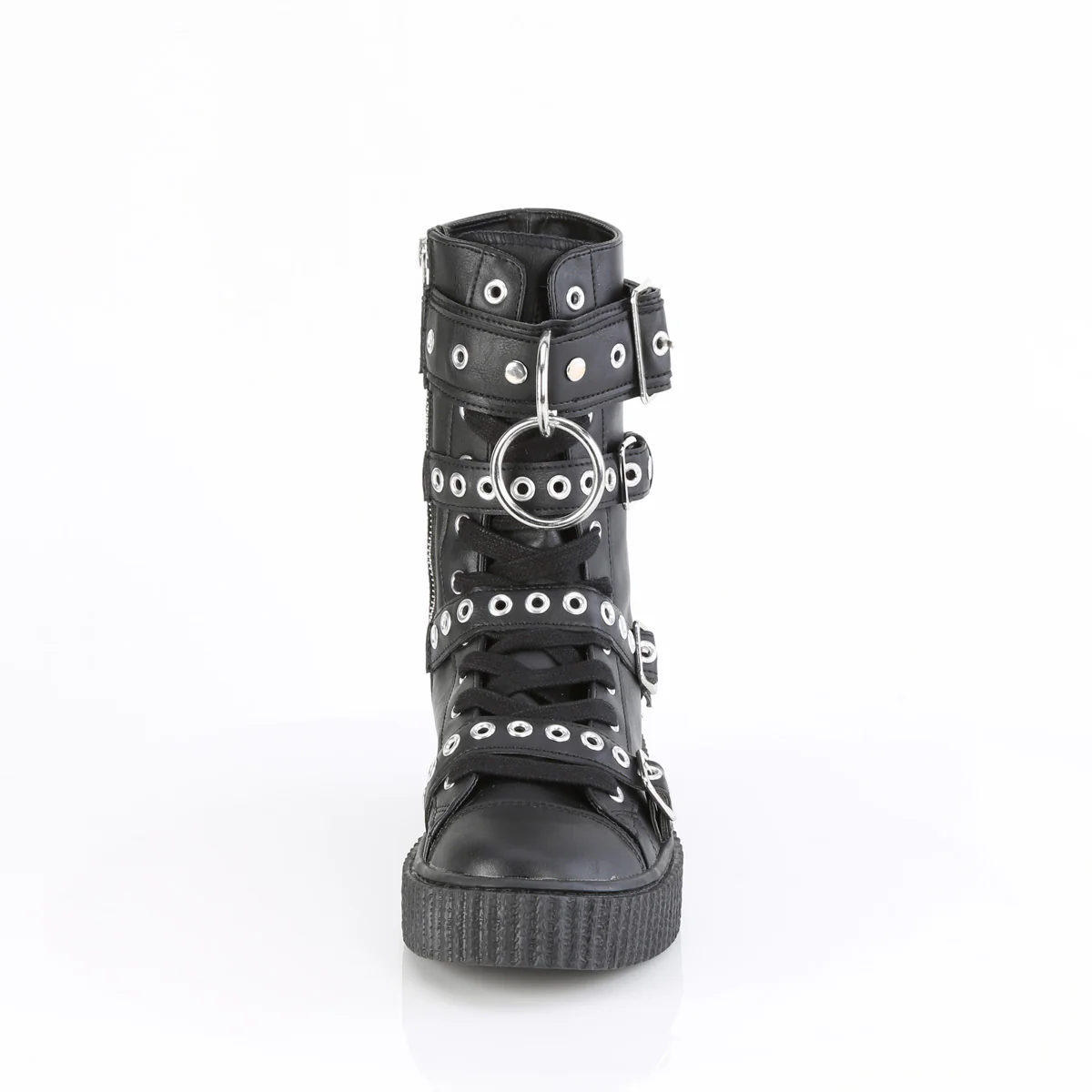 SNEEKER-320 Black Vegan Leather - Image 2