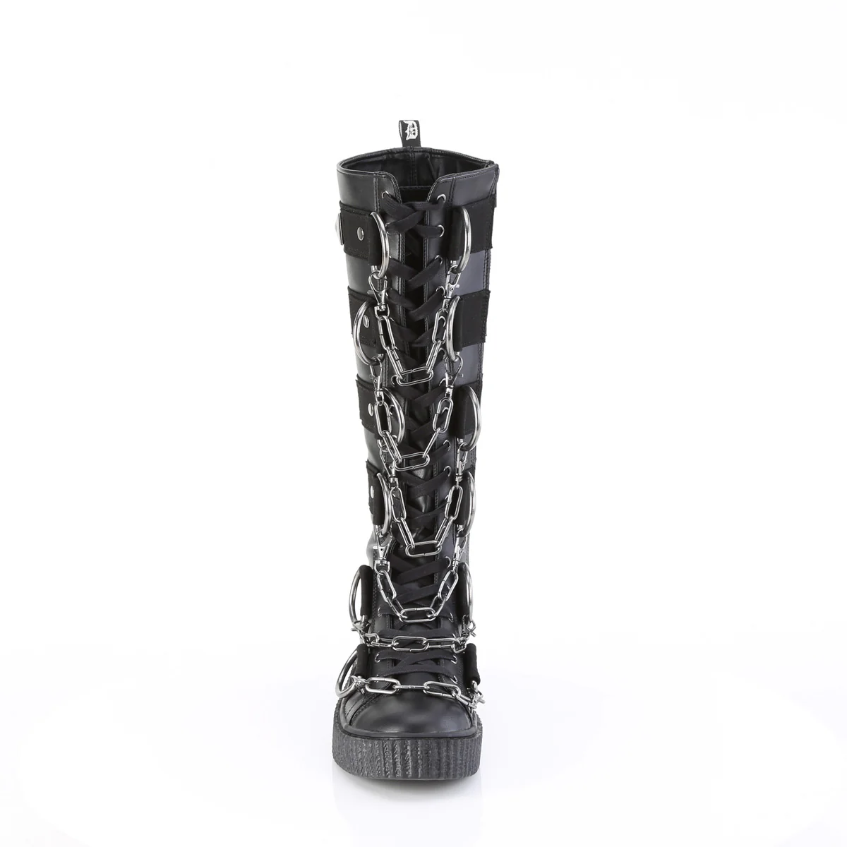 SNEEKER-405  Black Vegan Leather-Canvas - Image 2