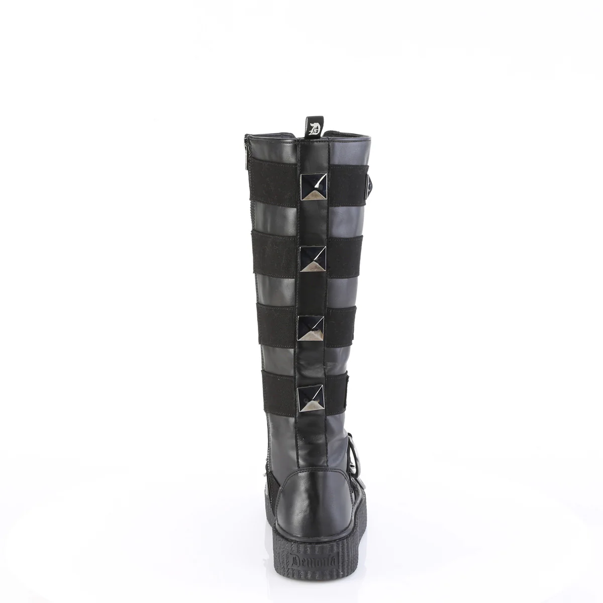SNEEKER-405  Black Vegan Leather-Canvas - Image 4