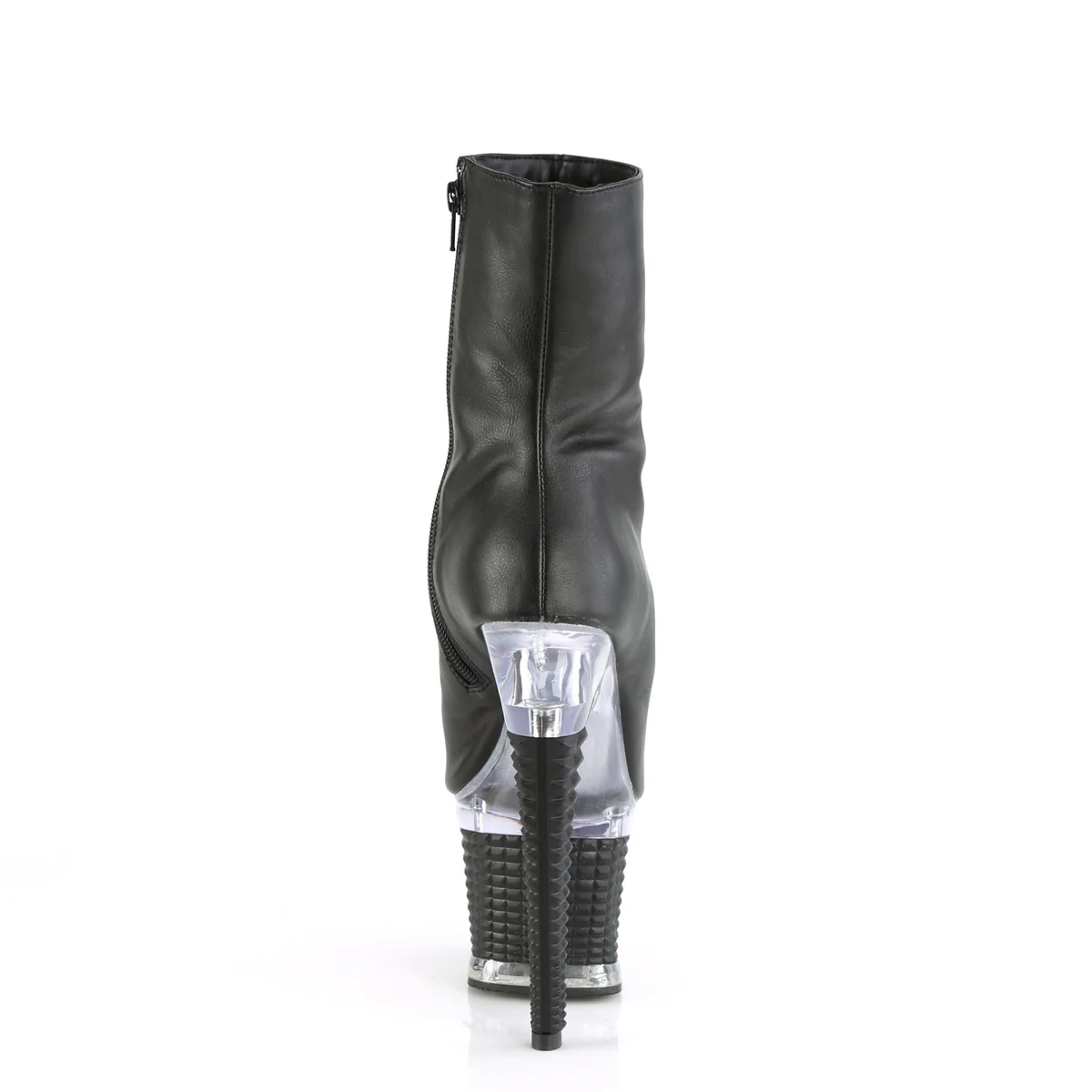 SPECTATOR-1012  Black Faux Leather/Clear-Black Matte - Image 4