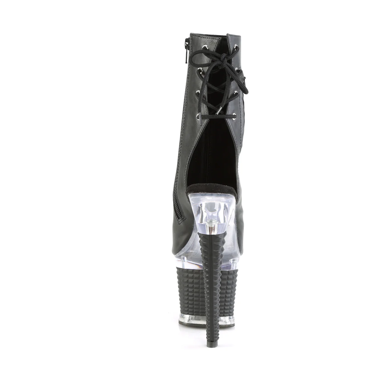 SPECTATOR-1018 Black Faux Leather/Clear-Black Matte - Image 4
