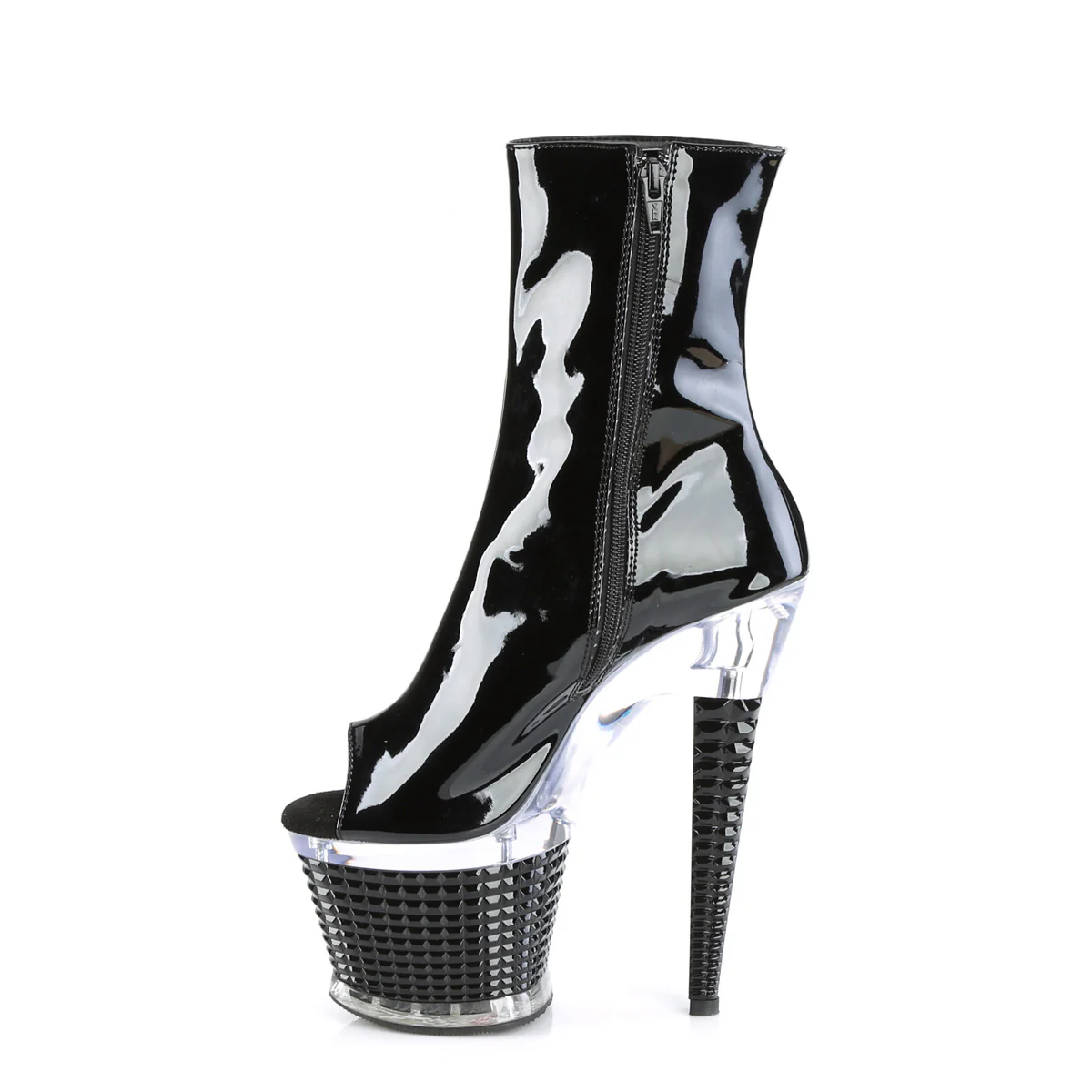 SPECTATOR-1021 Black Patent/Clear-Black - Image 3
