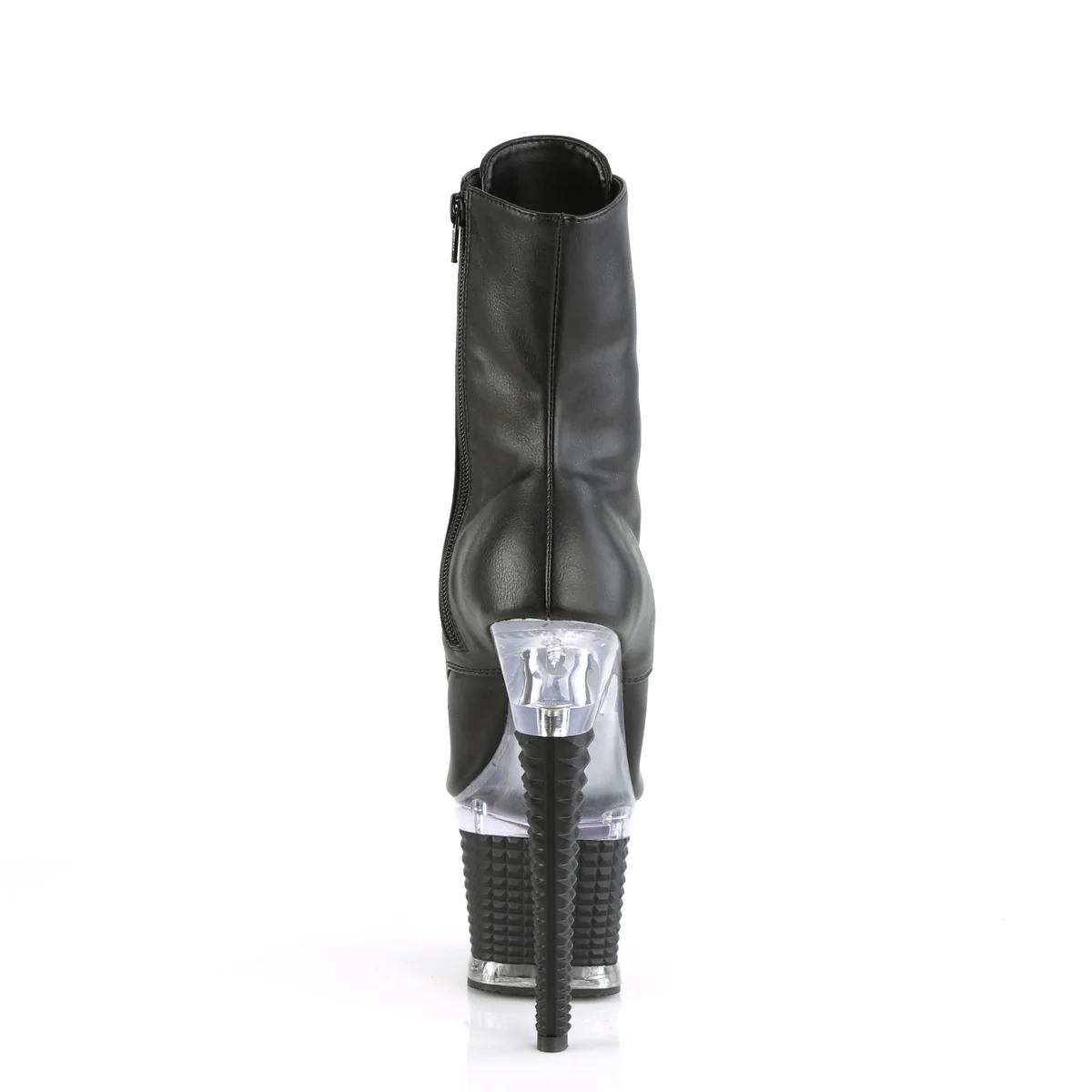 SPECTATOR-1021 Black Faux Leather/Clear-Black Matte - Image 4