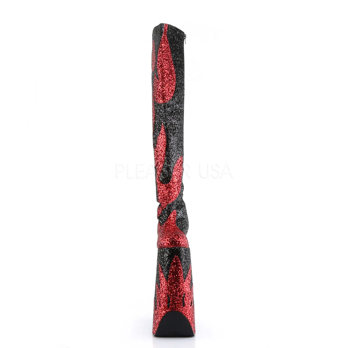 SPLASHY-3020 Red Patent-Black Glitter - Image 2