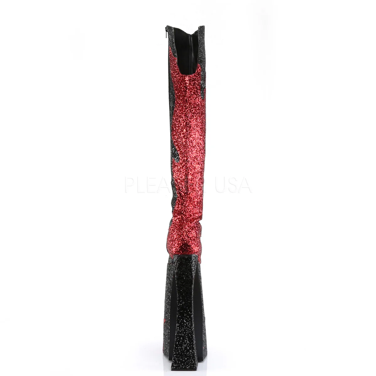 SPLASHY-3020 Red Patent-Black Glitter - Image 4