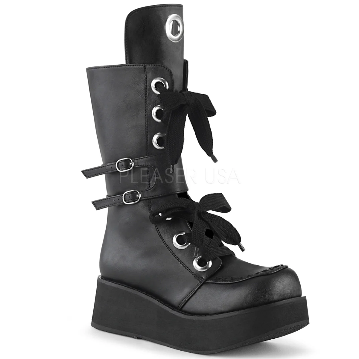 SPRITE-210 Black Vegan Leather