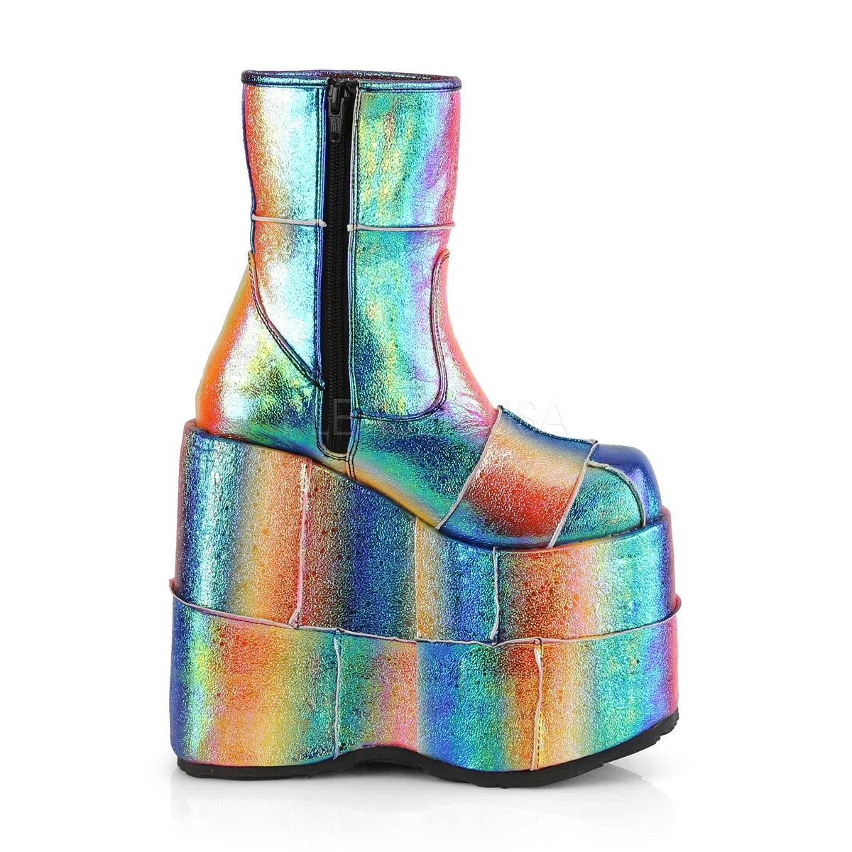 STACK-201 Rainbow Iridescent Vegan Leather - Image 5