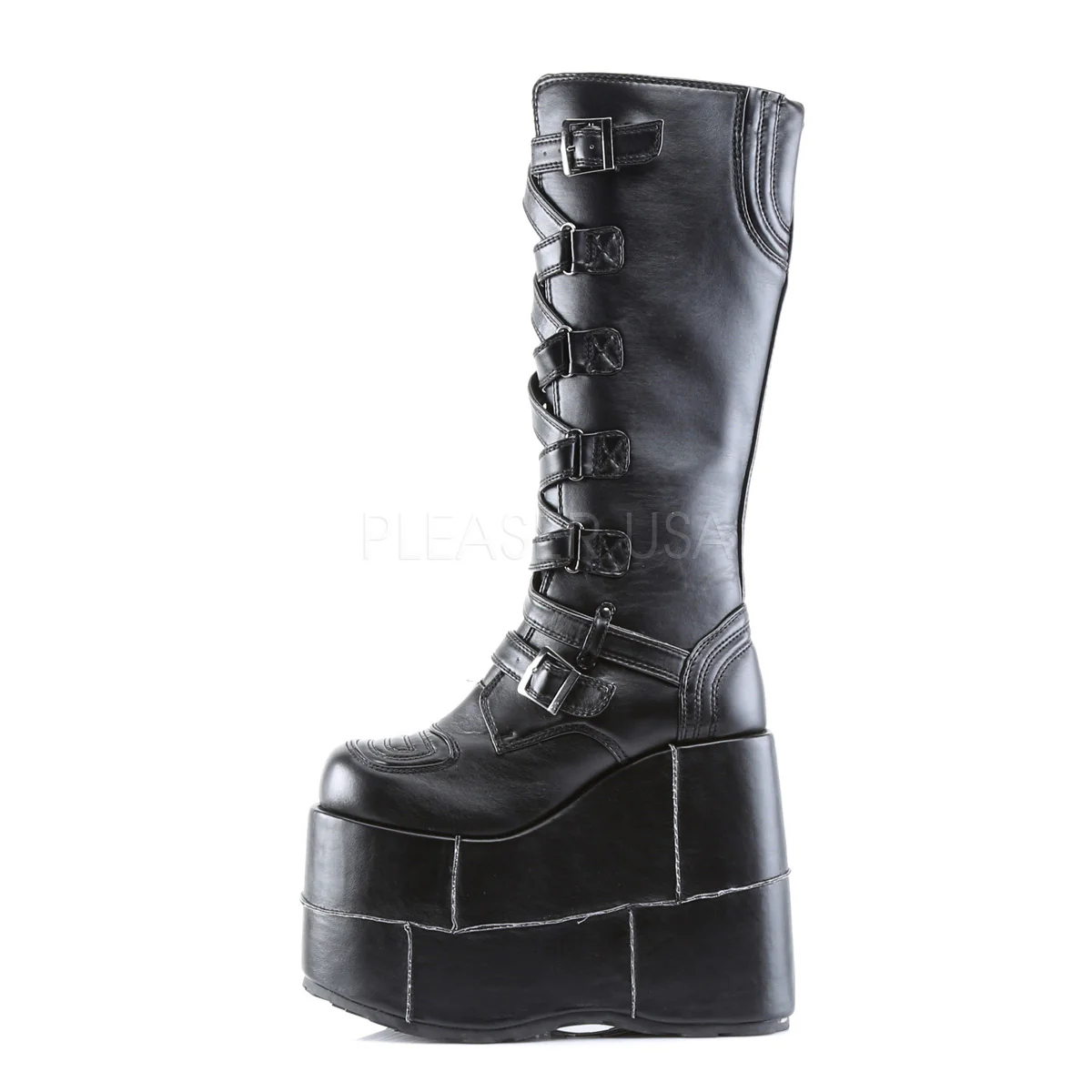 STACK-308 Black Vegan Leather - Image 3