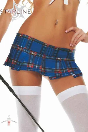 Starline Micro Mini Plaid Skirt SLB2522 - Image 6