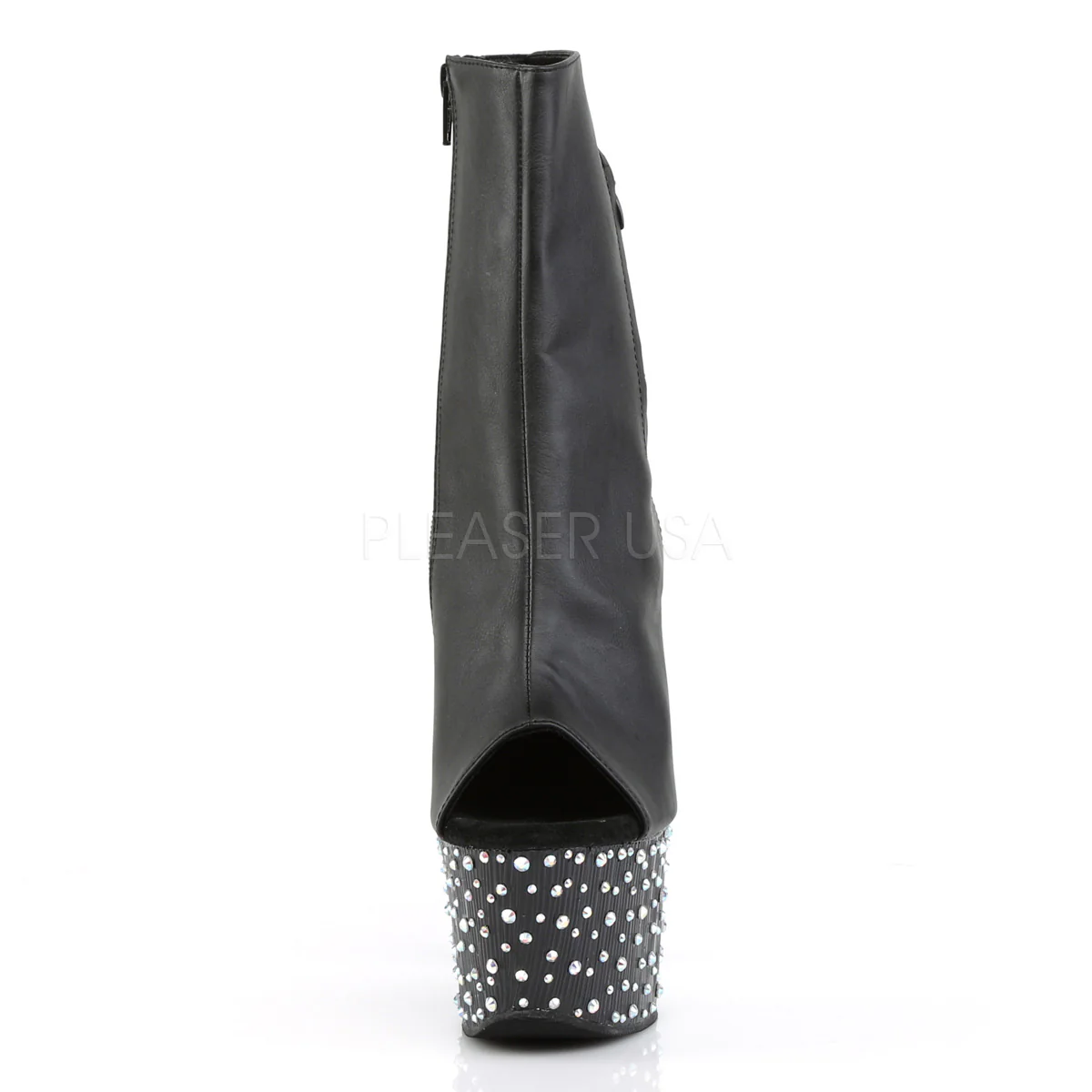 STARDANCE-1018-7 Black Faux Leather/Black-Silver Multi RS - Image 2