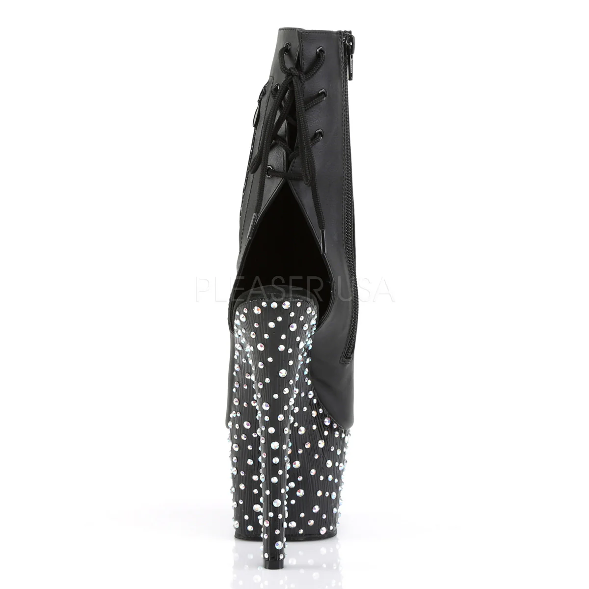STARDANCE-1018-7 Black Faux Leather/Black-Silver Multi RS - Image 4