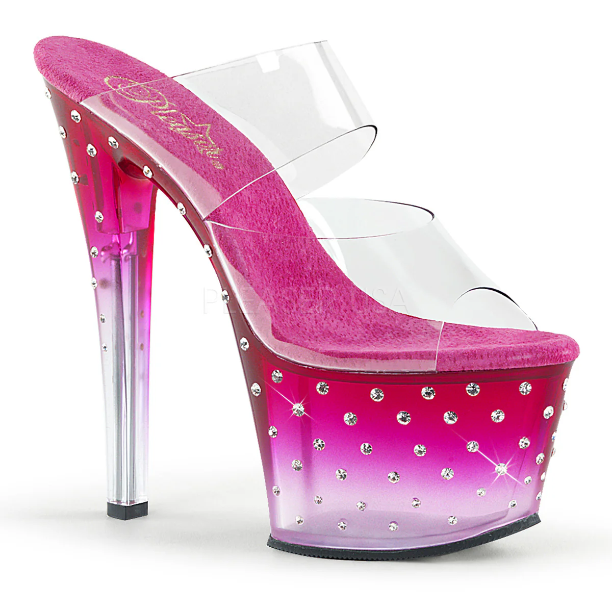 STARDUST-702T  Clear/Hot Pink-Clear