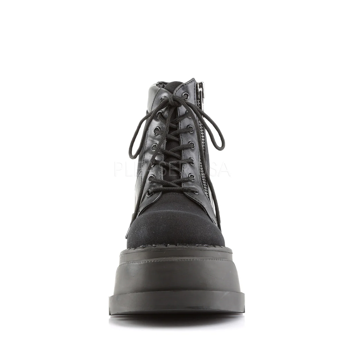 STOMP-10 Black Canvas-Vegan Leather - Image 2