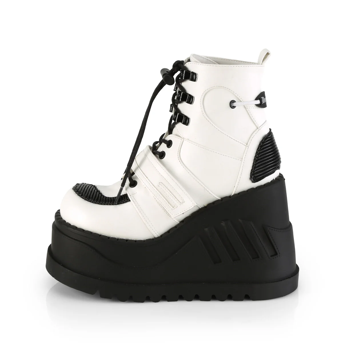 STOMP-13  White Vegan Leather - Image 3