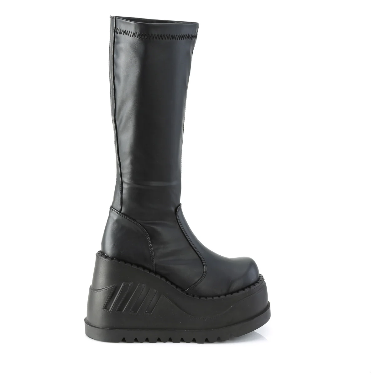 STOMP-200  Black Stretch Vegan Leather - Image 5