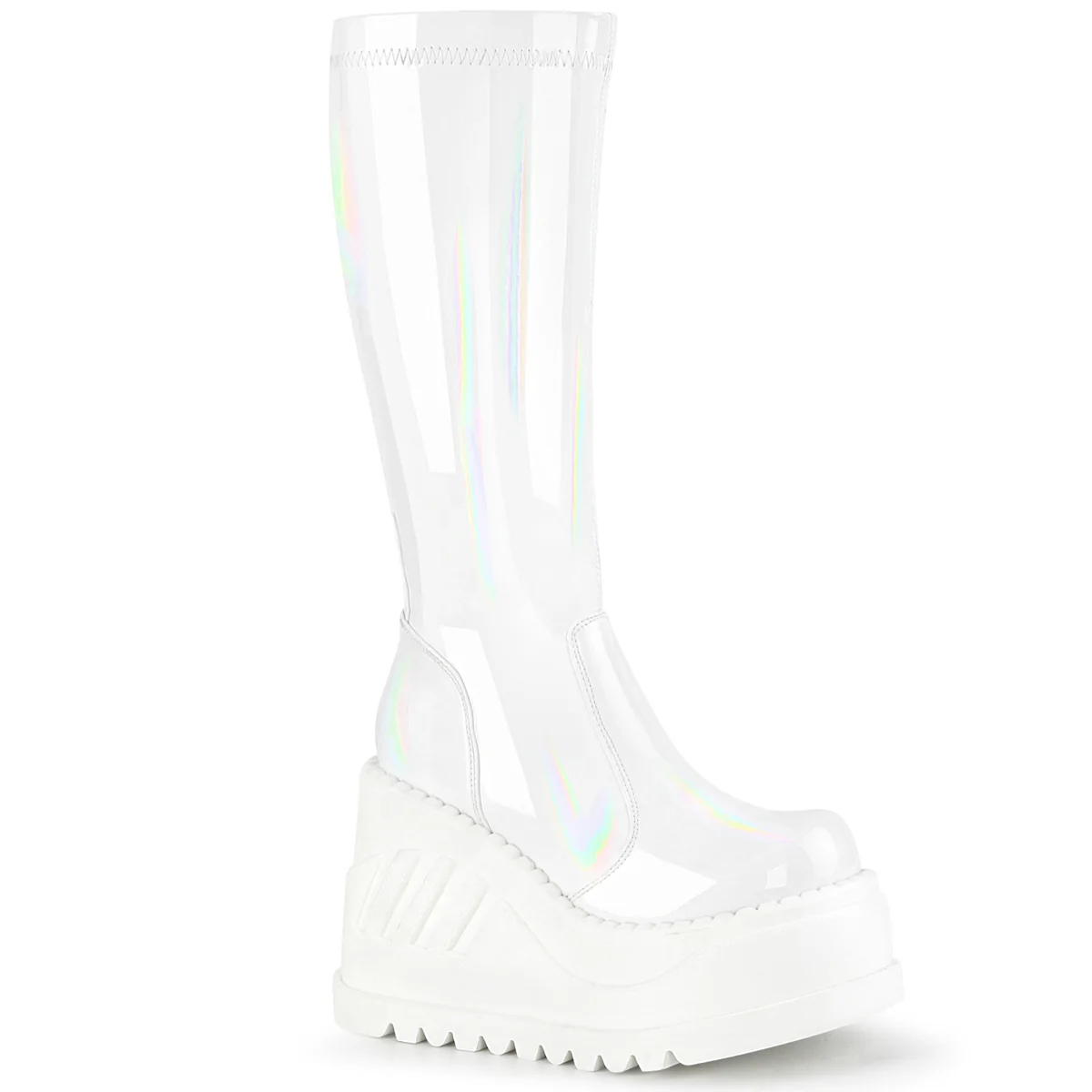 STOMP-200  White Hologram Stretch Patent