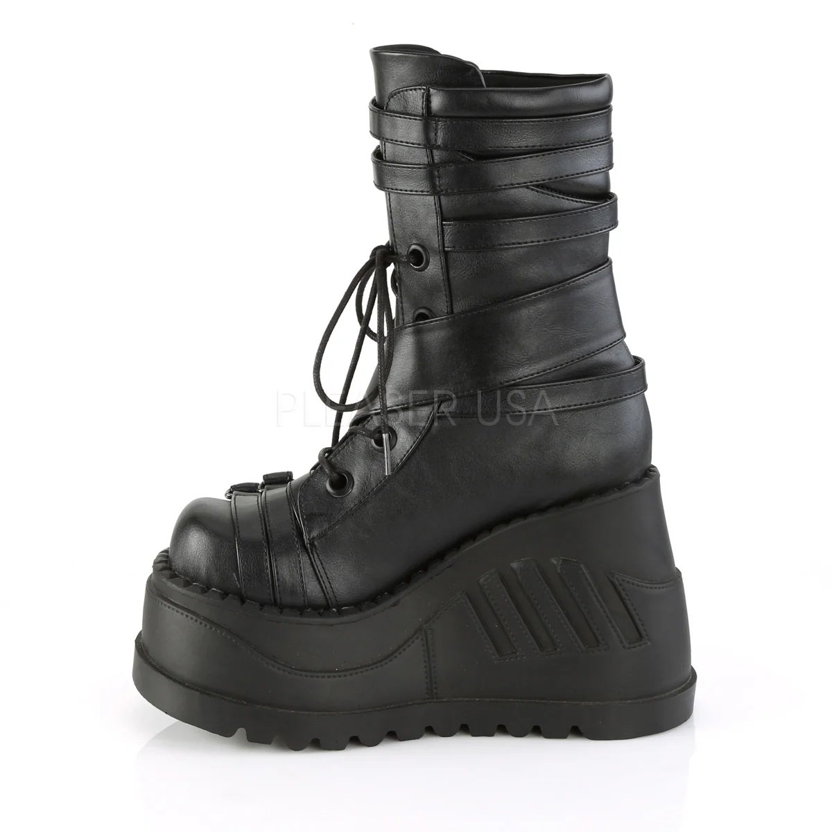 STOMP-26  Black Vegan Leather - Image 3
