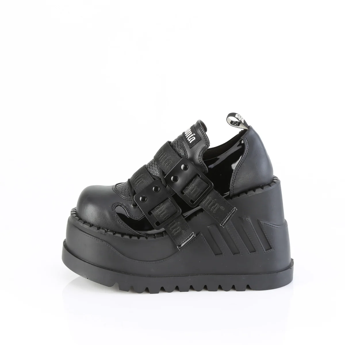 STOMP-28  Black Patent-Vegan Leather - Image 3