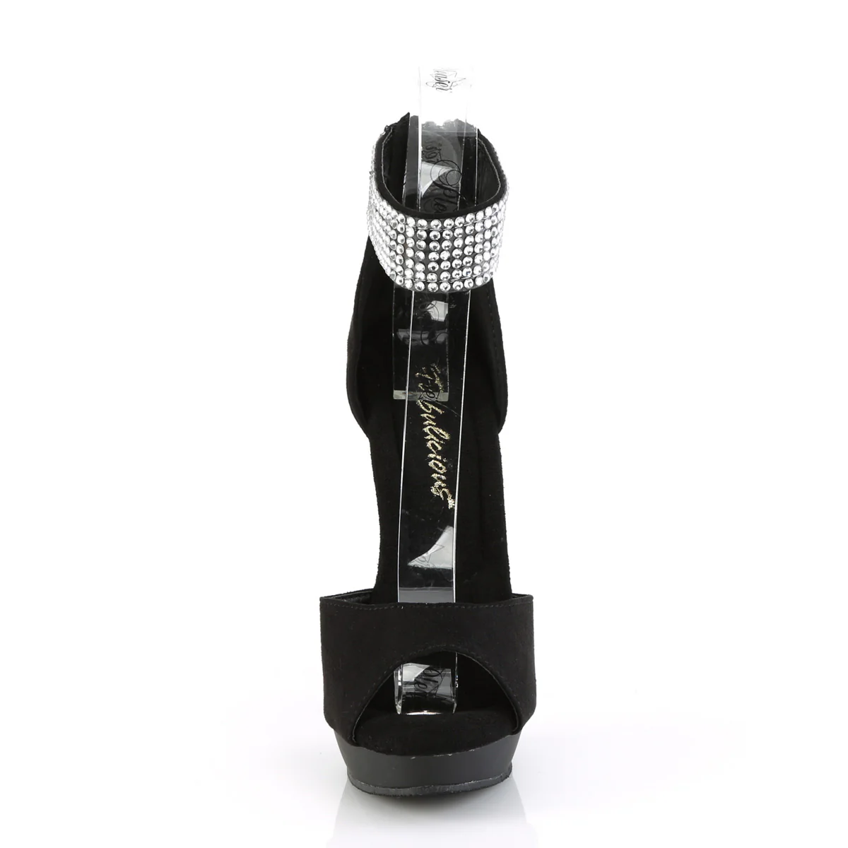 SULTRY-625  Black Faux Suede/Black Matte - Image 2