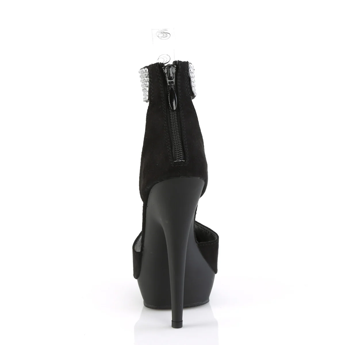 SULTRY-625  Black Faux Suede/Black Matte - Image 4