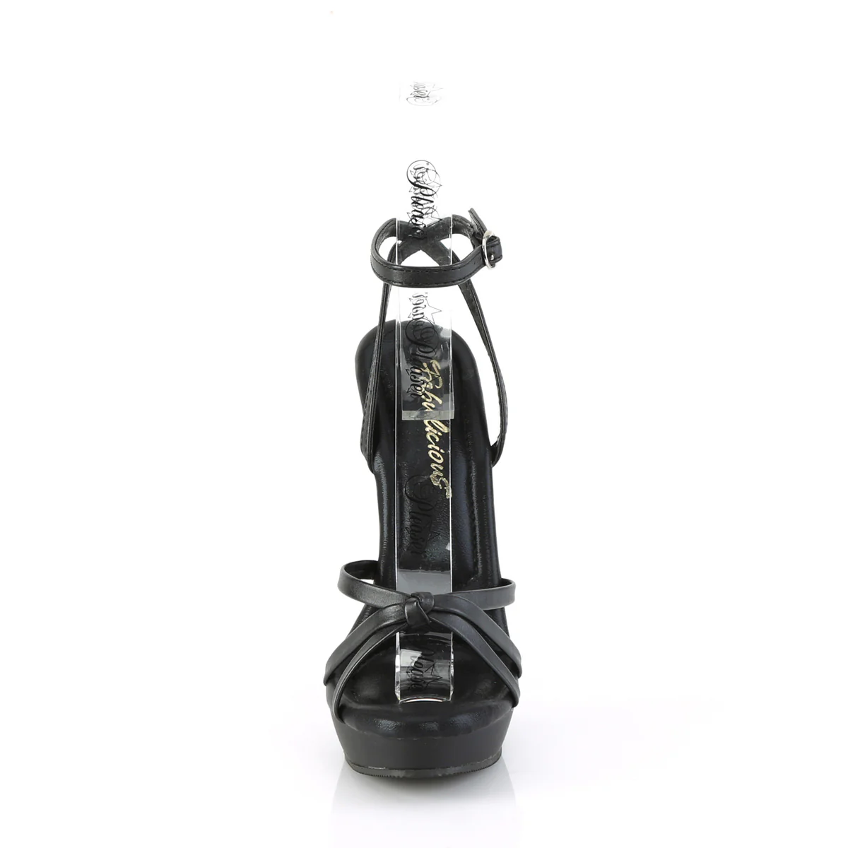 SULTRY-638 Black Faux Leather/Black Matte - Image 2