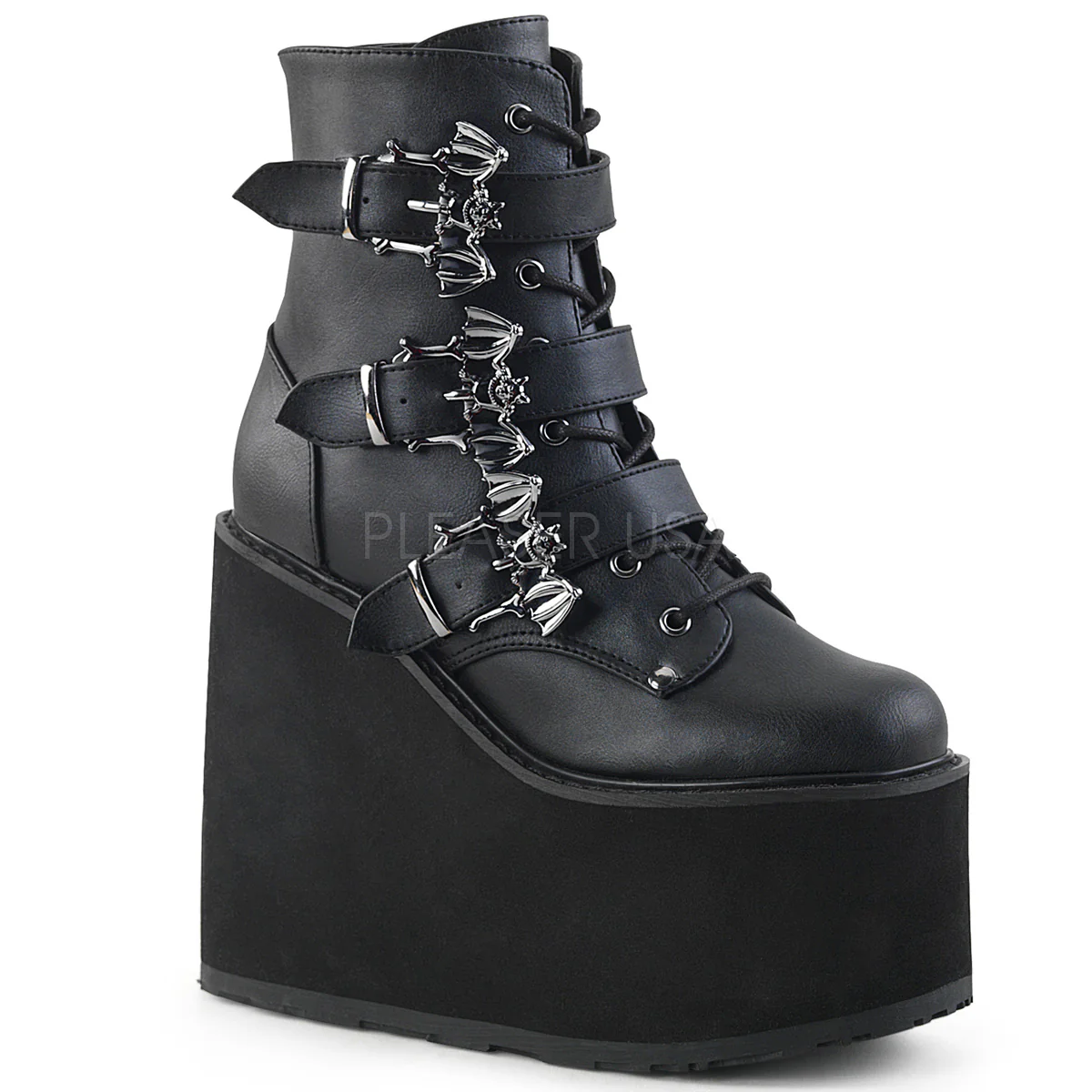 SWING-103  Black Vegan Leather