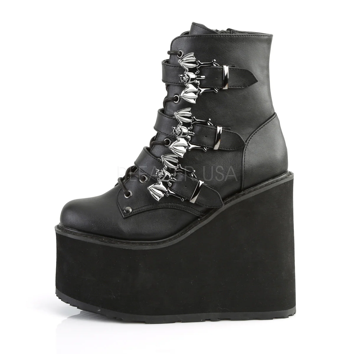 SWING-103  Black Vegan Leather - Image 3