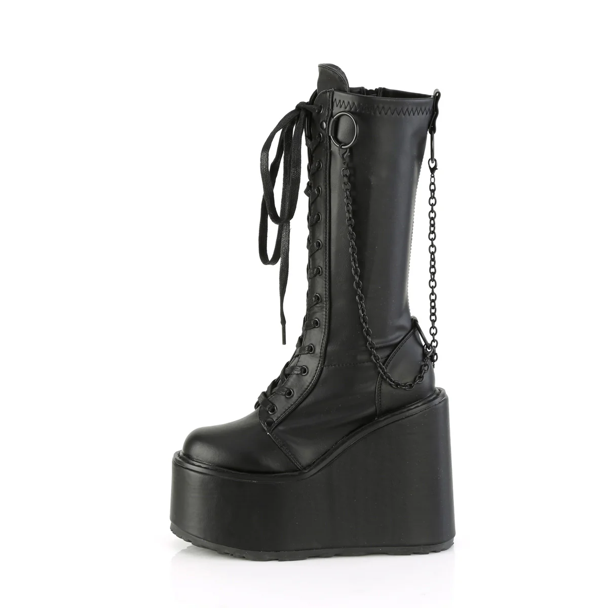 SWING-150 Black Stretch Vegan Leather - Image 3