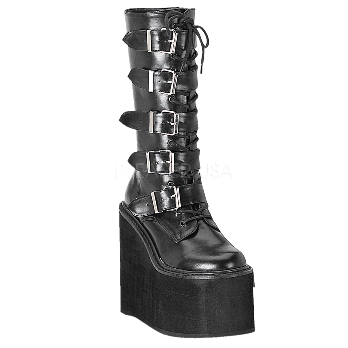 SWING-220 Black Vegan Leather