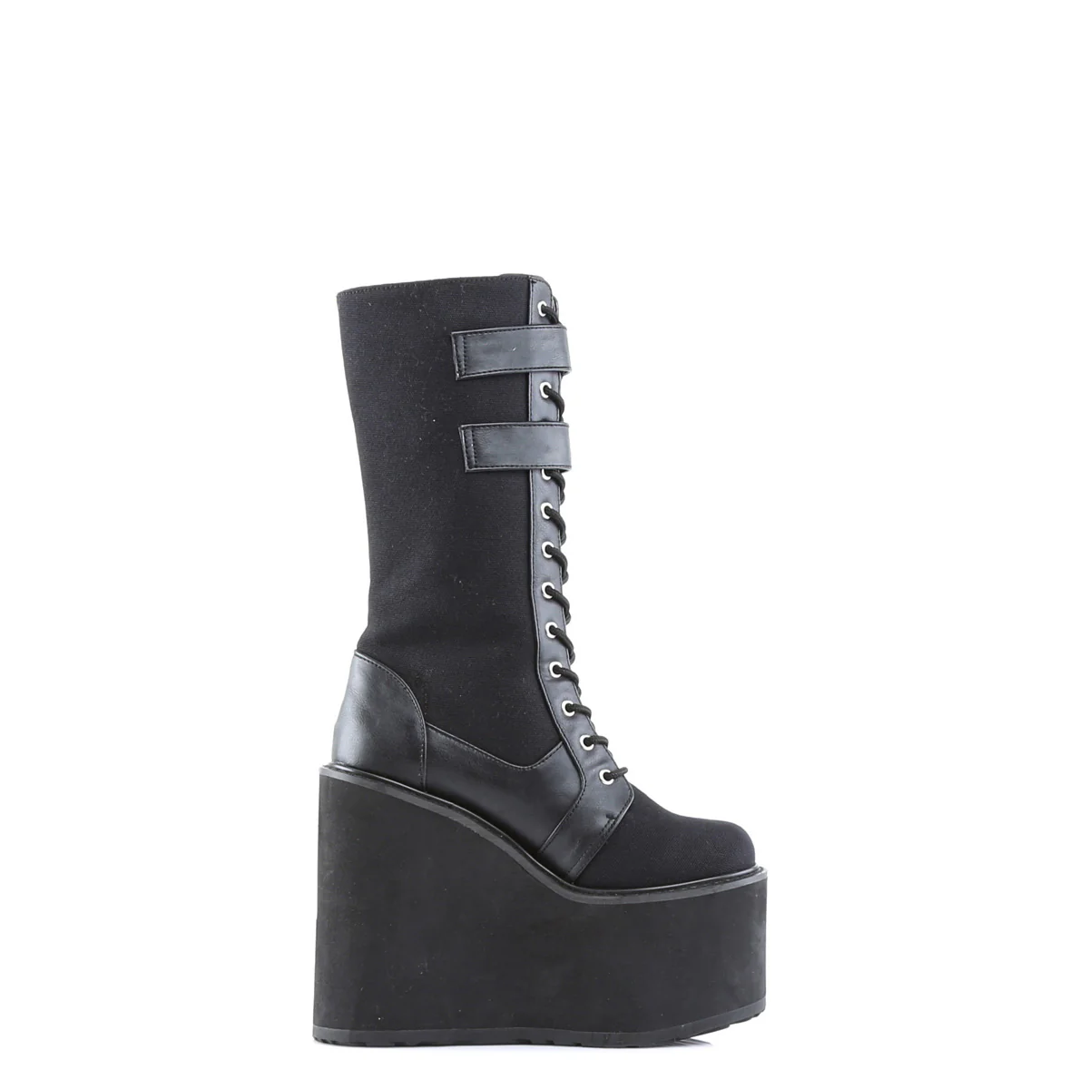 SWING-221  Black Canvas-Vegan Leather - Image 5