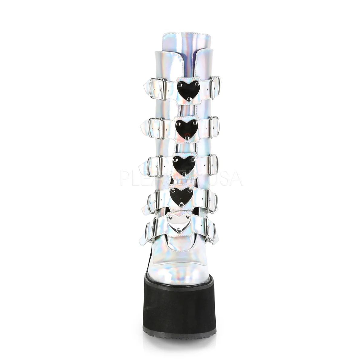 SWING-230  Silver Hologram Vegan Leather - Image 2