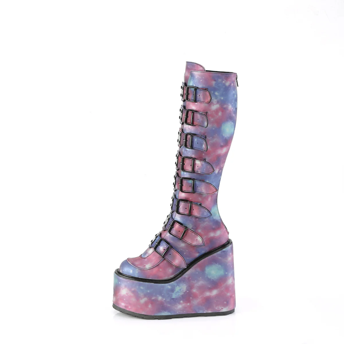 SWING-815  Purple-Blue Reflective Vegan Leather - Image 3