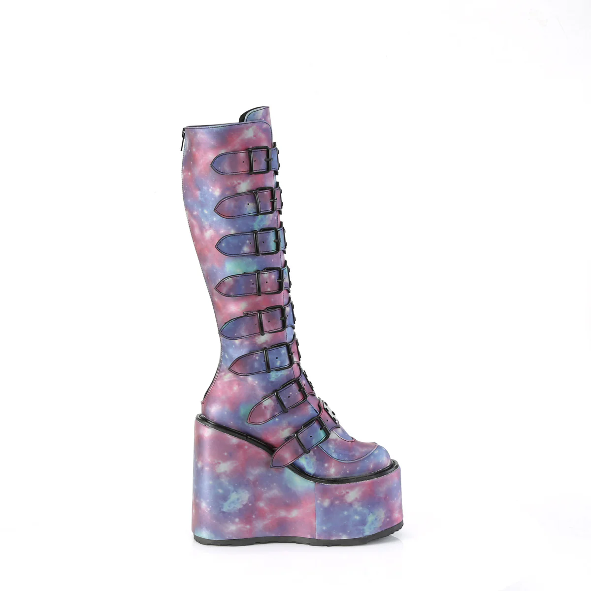 SWING-815  Purple-Blue Reflective Vegan Leather - Image 5