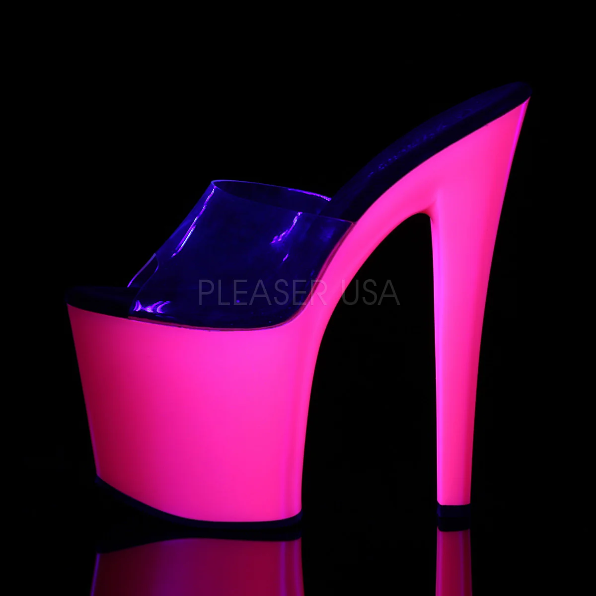 TABOO-701UV  Clear/Neon Pink - Image 3