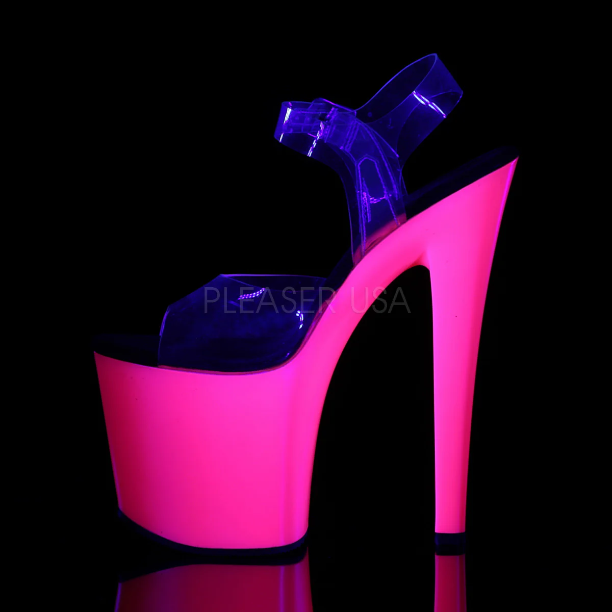TABOO-708UV  Clear/Neon Pink - Image 3