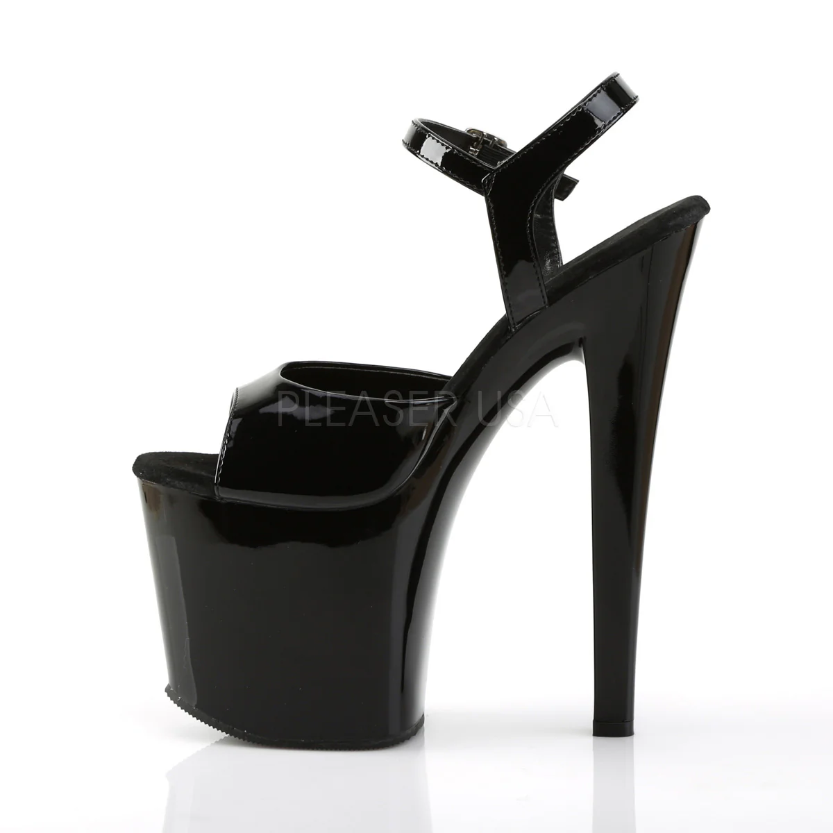 TABOO-709  Black Patent/Black - Image 3