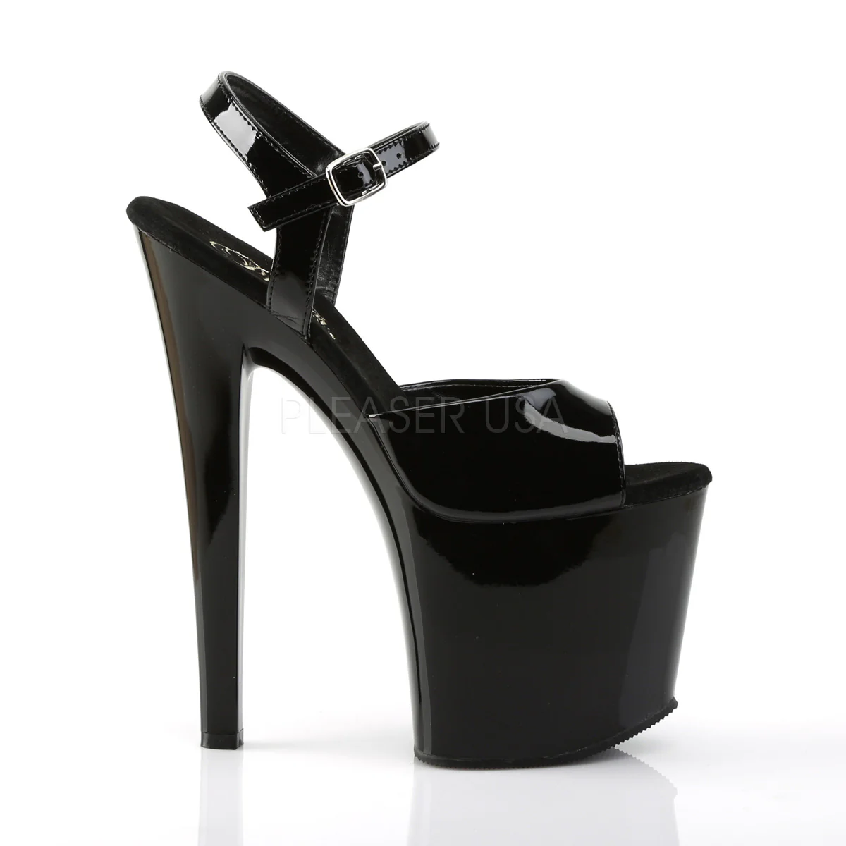 TABOO-709  Black Patent/Black - Image 5