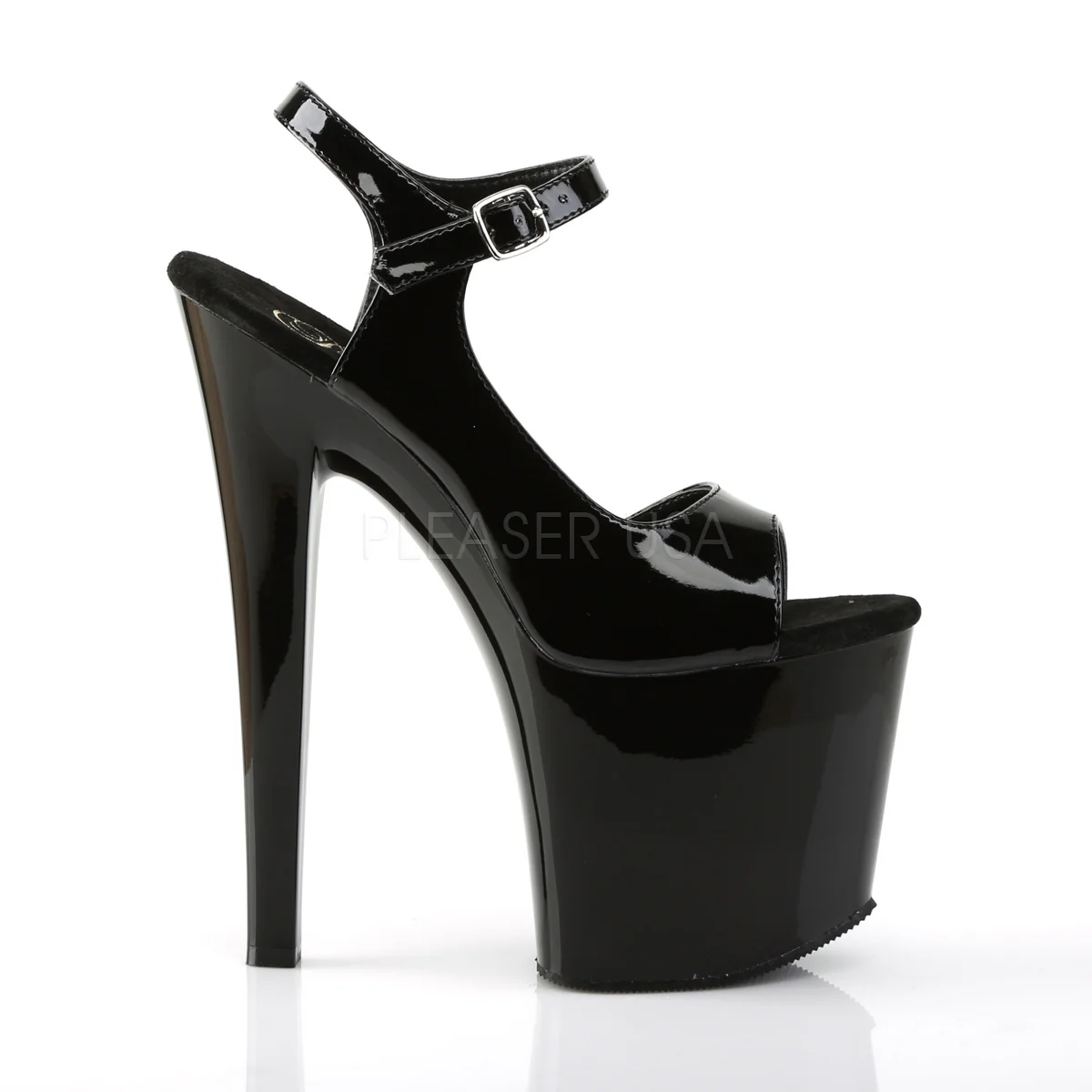TABOO-714 Black Patent/Black - Image 5
