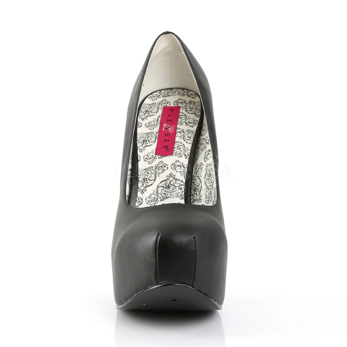 TEEZE-06W  Black Faux Leather - Image 2