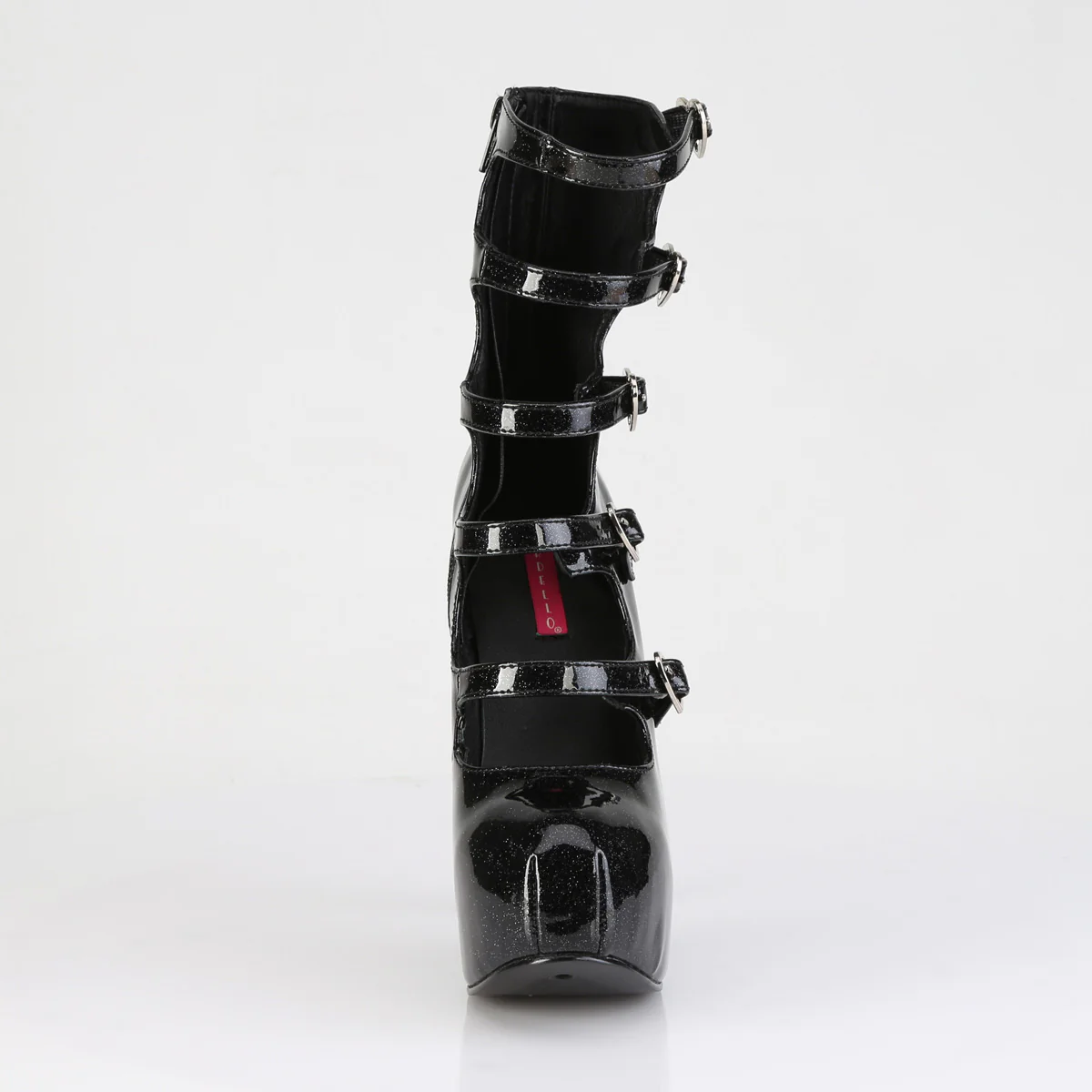 TEEZE-23 Black Glitter Patent - Image 2