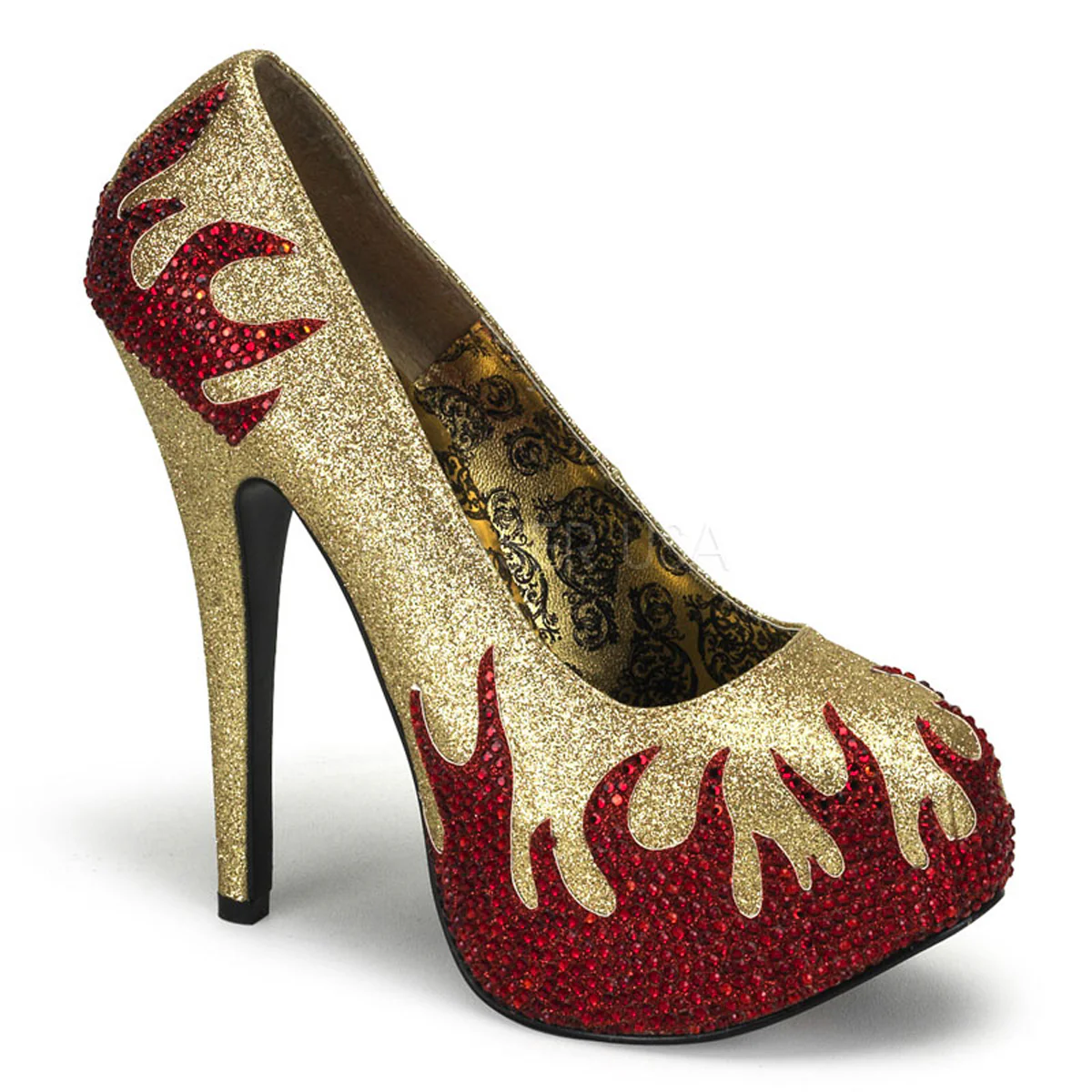 TEEZE-27 Gold Mini Glitter-Red Rstn