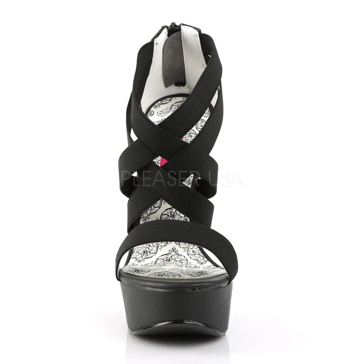 TEEZE-47W  Black Elasticated Band/Black - Image 2