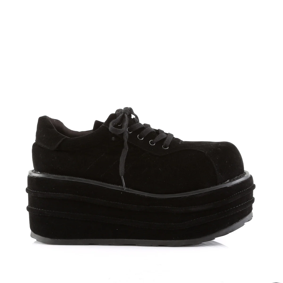 TEMPO-08  Black Vegan Suede - Image 5