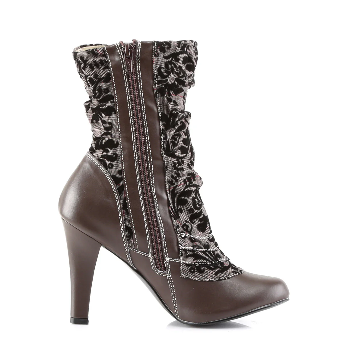 TESLA-106 Brown Vegan Leather-Tweed - Image 5
